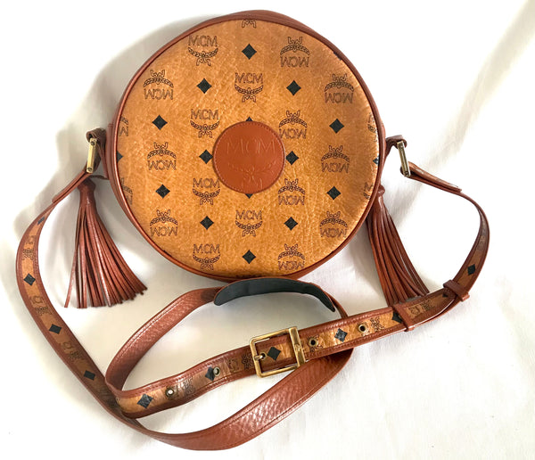 Vintage MCM brown monogram round Suzy Wong shoulder bag with brown lea –  eNdApPi ***where you can find your favorite designer  vintages..authentic, affordable, and lovable.