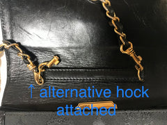 Vintage MCM black nylon monogram rare clutch shoulder bag with leather trimmings golden chain strap. Phenomenon, Big Bang. 060523re6