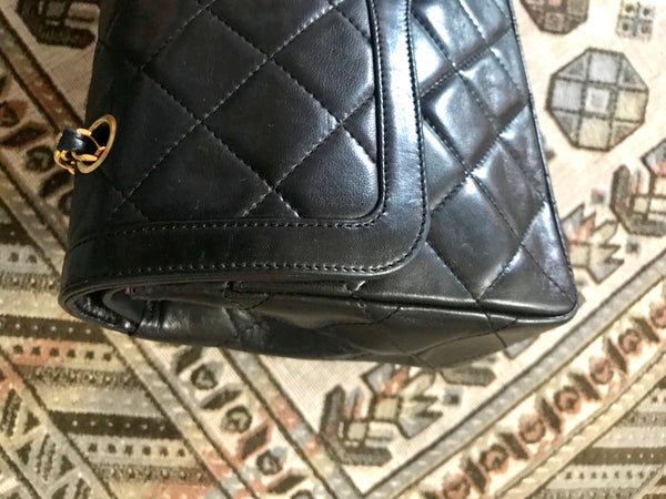 OFV 20210526 Vintage Chanel black lamb 2.55 double flap chain shoulder –  eNdApPi ***where you can find your favorite designer  vintages..authentic, affordable, and lovable.