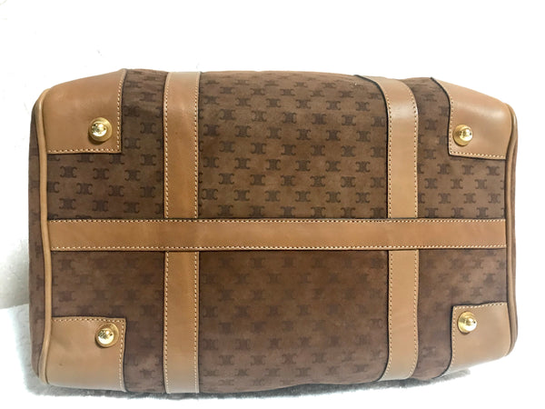 Vintage CELINE mini duffle bag, speedy style handbag with macadam