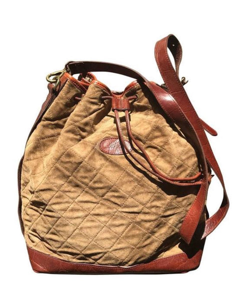 Vintage FENDI brown leather hobo bucket, shoulder bag with drawstring –  eNdApPi ***where you can find your favorite designer  vintages..authentic, affordable, and lovable.