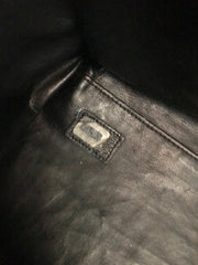 Vintage CHANEL black classic supermodel shoulder bag with golden CC. Jumbo, large shoulder purse from old era. Must have daily use Chanel.