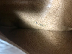Vintage Fendi white and brown leather shoulder bag. Rare purse back in the era. 060905r2