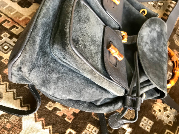 Vintage Gucci red pig suede leather backpack with bamboo trimmings. An –  eNdApPi ***where you can find your favorite designer  vintages..authentic, affordable, and lovable.