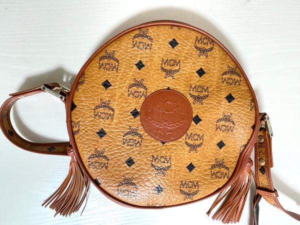 Vintage MCM suzy wong bag, brown grained leather round shoulder bag wi –  eNdApPi ***where you can find your favorite designer vintages..authentic,  affordable, and lovable.