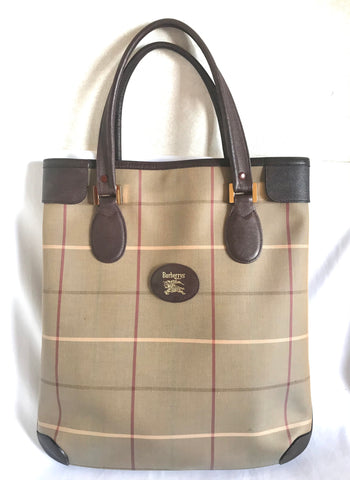 Vintage Burberry Classic Beige Nova Check Fabric Handbag With -  Ireland