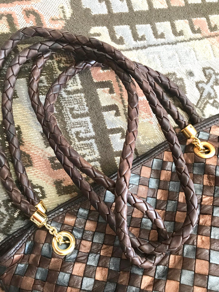 Bottega Veneta Mini Montebello Intrecciato Bronze Brown Chain Bag – AvaMaria