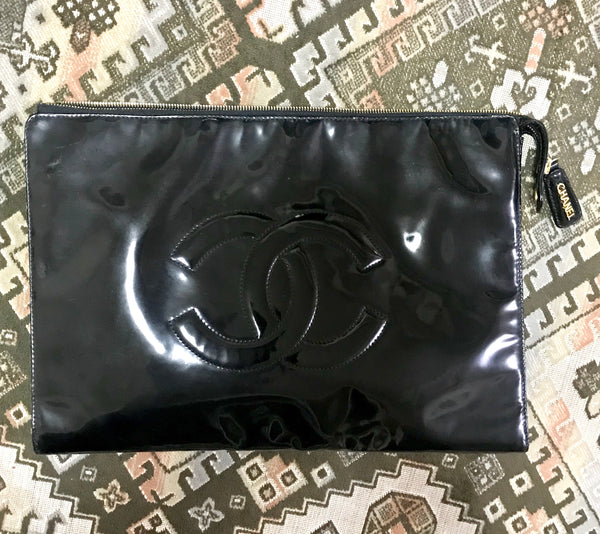 Leather clutch bag Chanel Black in Leather - 35642977