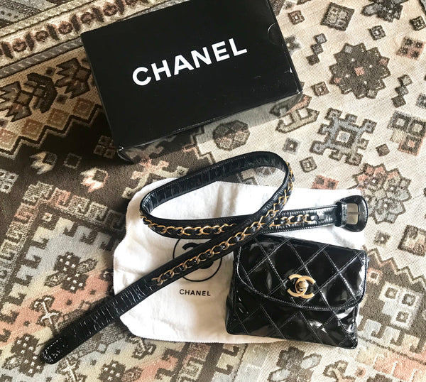 which belt bag would you wear? vintage #chanel and classic #gucci