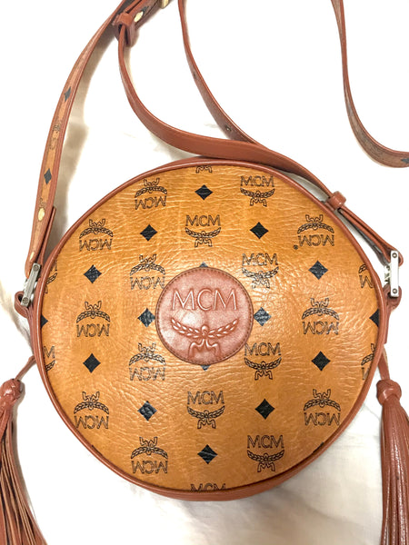 MCM, Bags, Vintage Mcm Leather Circle Bag