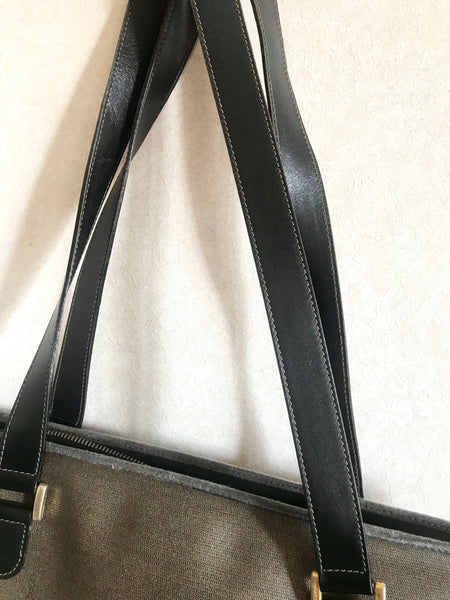 Vintage FENDI classic gray logo printed large shopper tote bag with bl –  eNdApPi ***where you can find your favorite designer  vintages..authentic, affordable, and lovable.