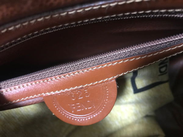Lot - Fendi Brown Epi Leather Crossbody Bag