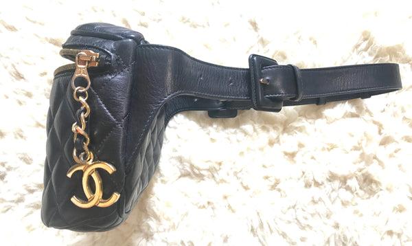 MINT. Vintage CHANEL black patent enamel leather fanny pack, hip bag, –  eNdApPi ***where you can find your favorite designer  vintages..authentic, affordable, and lovable.