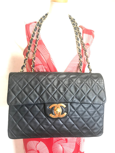 OFV 20210526 Vintage Chanel black lamb 2.55 double flap chain shoulder –  eNdApPi ***where you can find your favorite designer  vintages..authentic, affordable, and lovable.