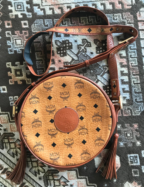 Vintage MCM suzy wong bag, brown grained leather round shoulder bag wi –  eNdApPi ***where you can find your favorite designer  vintages..authentic, affordable, and lovable.