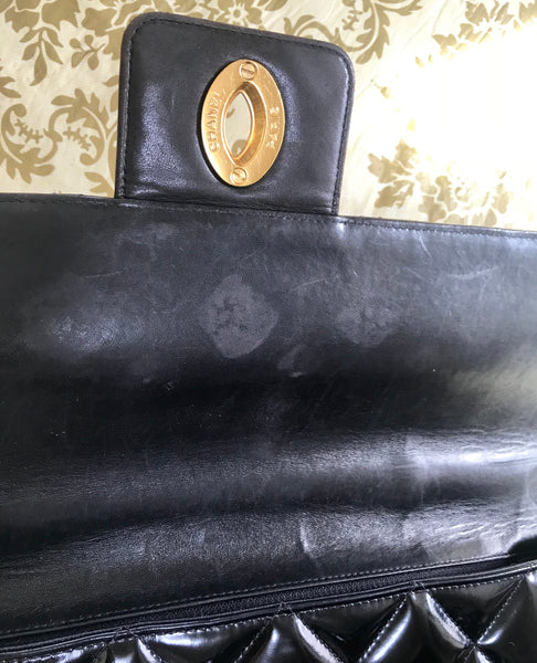 Chanel Vintage Classic CC Logo Tweed Flap bag Serial # 6334619 ENTRUPY  APPROVED