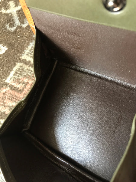 Elegant Vintage YSL Yves Saint Laurent Checkbook Wallet Brown