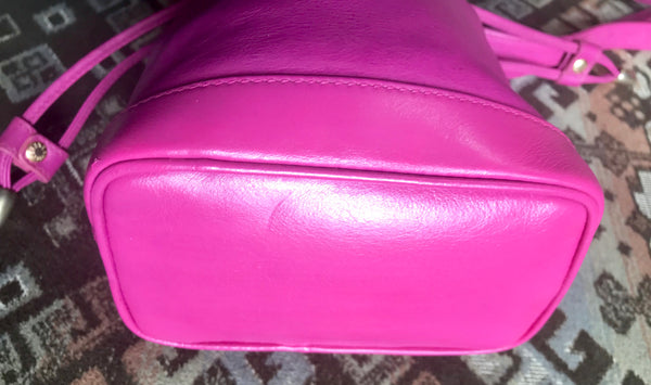Vintage Coach Leather Mini Purse - Hot Pink