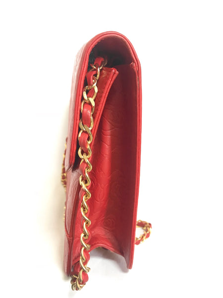 Vintage Valentino Garavani red leather clutch shoulder bag with red fl –  eNdApPi ***where you can find your favorite designer  vintages..authentic, affordable, and lovable.
