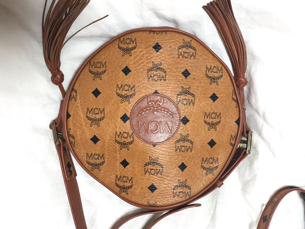 Vintage MCM suzy wong bag, brown grained leather round shoulder bag wi –  eNdApPi ***where you can find your favorite designer  vintages..authentic, affordable, and lovable.