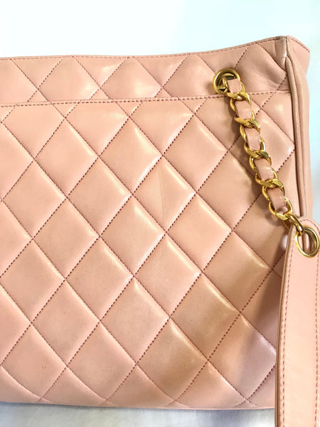 Vintage CHANEL rare milky pink lambskin golden chain mini bag with gol –  eNdApPi ***where you can find your favorite designer  vintages..authentic, affordable, and lovable.