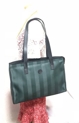 Vintage FENDI black stripe gained leather shopper tote bag with FF log –  eNdApPi ***where you can find your favorite designer  vintages..authentic, affordable, and lovable.