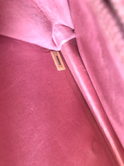 Vintage CHANEL milky pink genuine lizard leather 2.55 shoulder bag with golden CC mark and and chain strap. Rare masterpiece. 050323re10