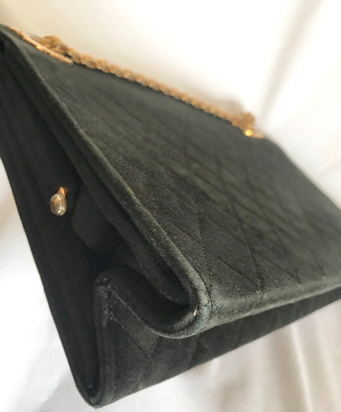 CHANEL Vintage Flap Wallet Clutch Brown Bag 1970-80s - Chelsea Vintage  Couture