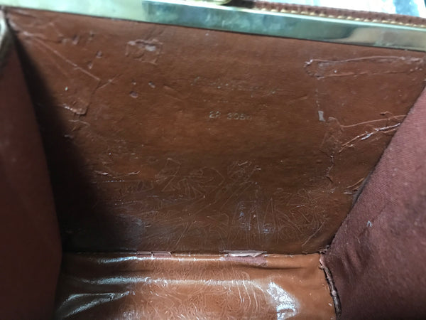 Salvatore Ferragamo Brown Gancini Embossed Leather Shoulder Bag