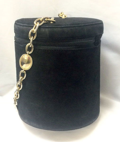 Vintage Christian Dior black suede leather party vanity purse with gol –  eNdApPi ***where you can find your favorite designer  vintages..authentic, affordable, and lovable.