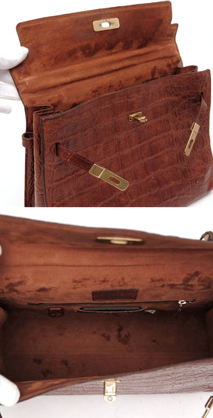 Mulberry Vintage Crocodile Embossed Crossbody Bag