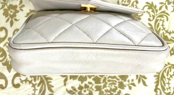 Chanel Mini Off White Cream 90's Waist Bag – House of Carver