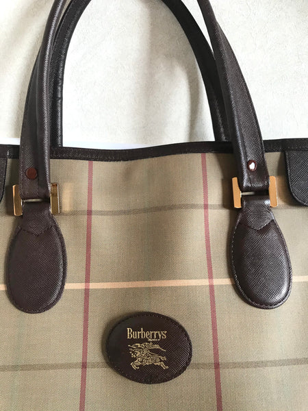 Burberry Check Tote Bag