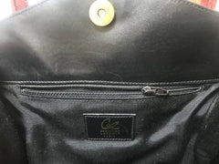 Vintage Christian Lacroix genuine wine brown suede leather sexy feminine shape bag with golden logo motif and studs. Hot purse. 0602062