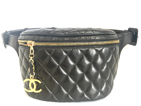 Chanel Classic Single Flap Micro Bum Belt Bag Lambskin Leather – l