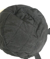 Vintage Sonia Rykiel black lightweight quilted fabric backpack. Travel bag. Made in France.