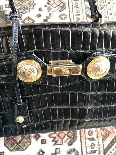 Black synthetic handbag Versace 1969 Black in Synthetic - 14704714