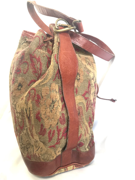 Vintage Mulberry khaki and wine brown gabeline weave fabric hobo bucke –  eNdApPi ***where you can find your favorite designer  vintages..authentic, affordable, and lovable.