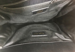 Vintage Christian Lacroix genuine wine brown suede leather sexy feminine shape bag with golden logo motif and studs. Hot purse. 0602062
