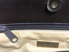 Vintage Bottega Veneta genuine leather shoulder bag with allover faux leopard print and double golden chain straps.