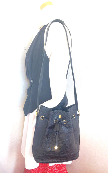 Vintage Ysl black Arabesque bucket bag, Classicvintagechicboutique