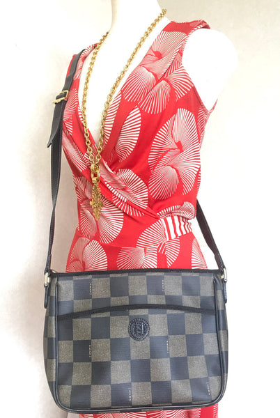 Fendi Vintage Chess Pattern Shoulder Bag