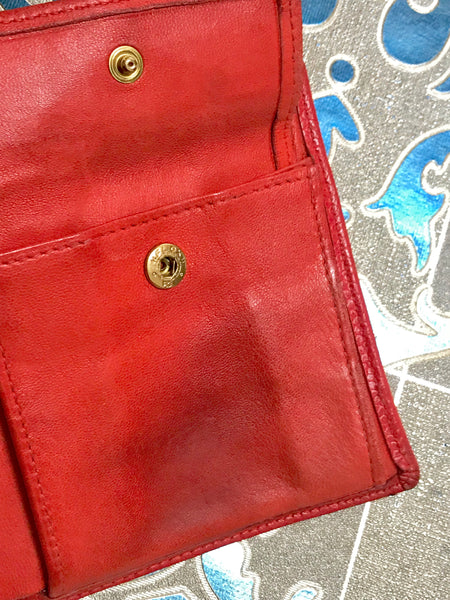 Vintage CHANEL classic leather wallet purse, card case in red color wi –  eNdApPi ***where you can find your favorite designer  vintages..authentic, affordable, and lovable.