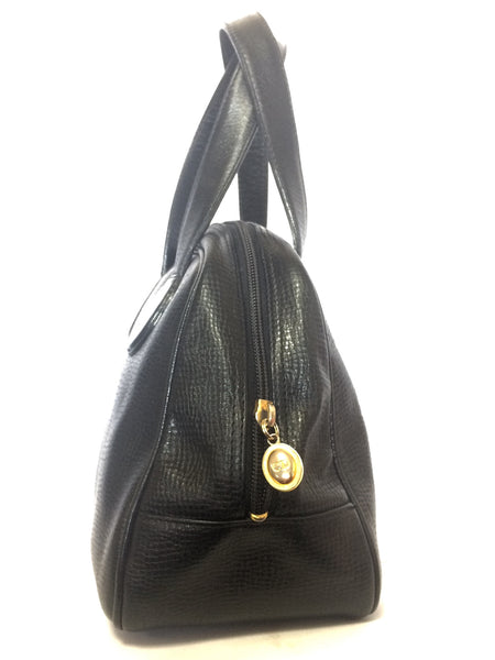 Vintage Christian Dior black grained leather mini bolide style handbag –  eNdApPi ***where you can find your favorite designer  vintages..authentic, affordable, and lovable.