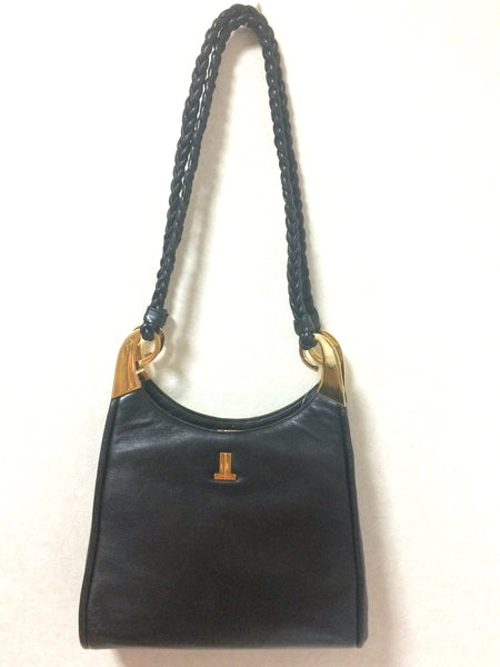 Authentic Vintage black Gucci shoulder bag , handles - Depop