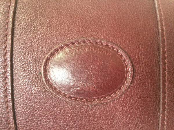 80's Vintage Longchamp Classic Dark Brown Nappa Leather -  Israel