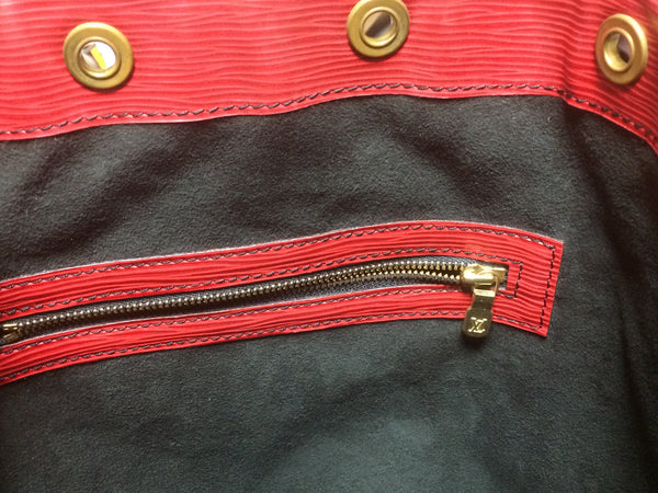 LOUIS VUITTON TRAINER RED WHITE - Vintage Louis Vuitton Petit Noe Red Epi  Leather - HotelomegaShops