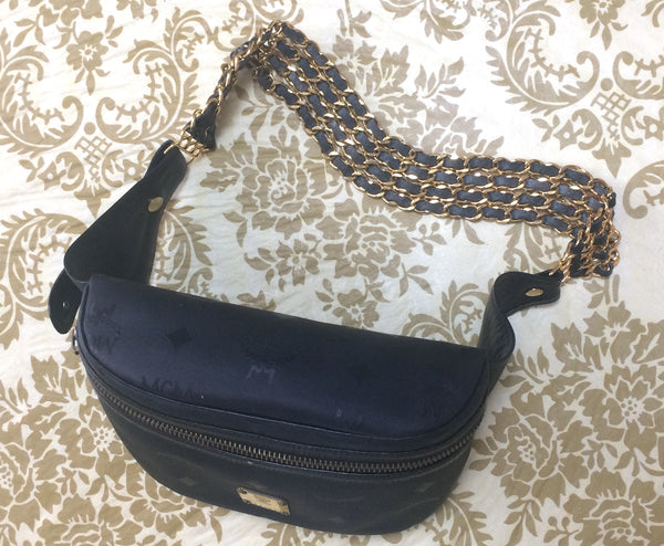 Vintage MCM black monogram rare fanny pack with multiple layer golden –  eNdApPi ***where you can find your favorite designer  vintages..authentic, affordable, and lovable.