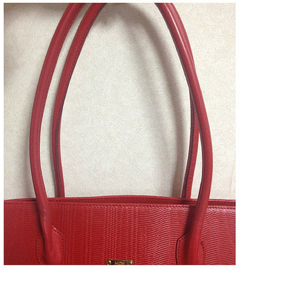 Vintage MCM red lizard embossed leather tote bag with monogram jacquar –  eNdApPi ***where you can find your favorite designer  vintages..authentic, affordable, and lovable.