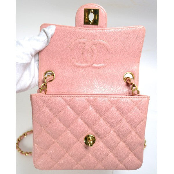 Vintage CHANEL rare milky pink lambskin golden chain mini bag with gol –  eNdApPi ***where you can find your favorite designer vintages..authentic,  affordable, and lovable.